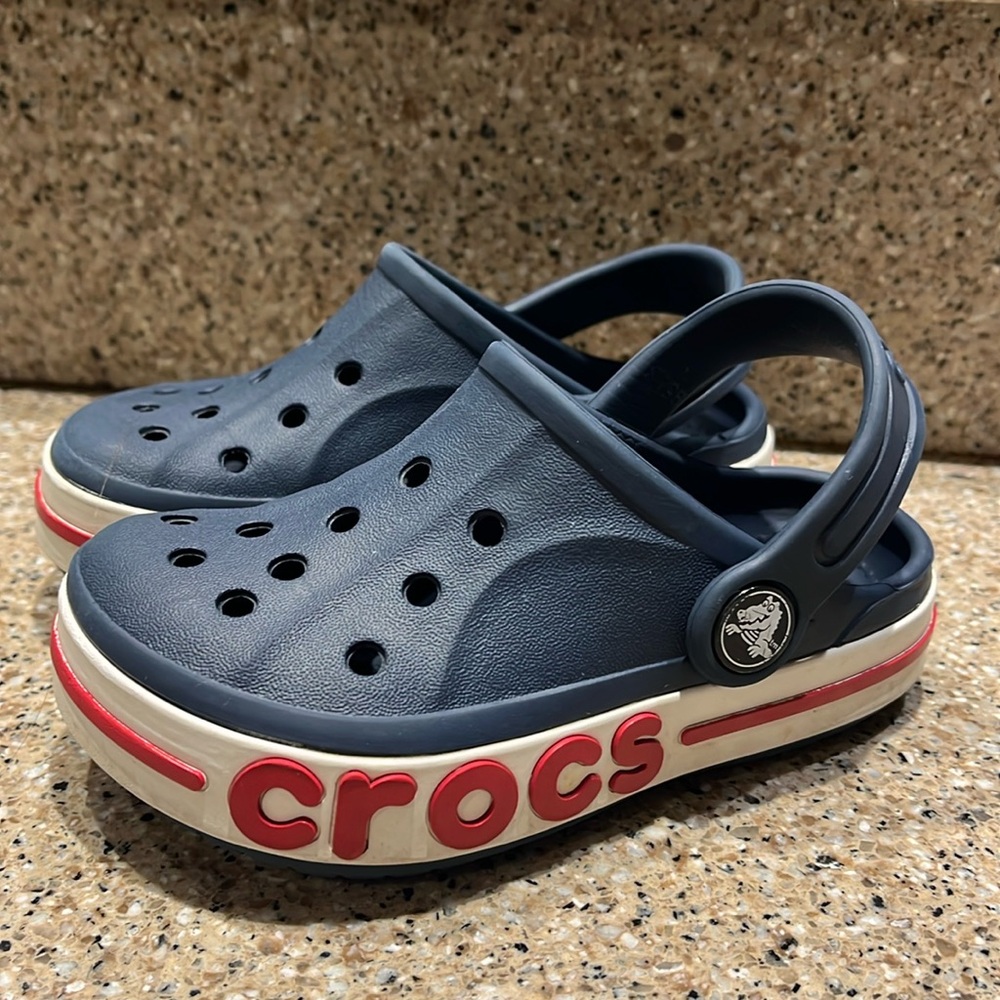CROCS | bayaband toddler size 8 | navy blue